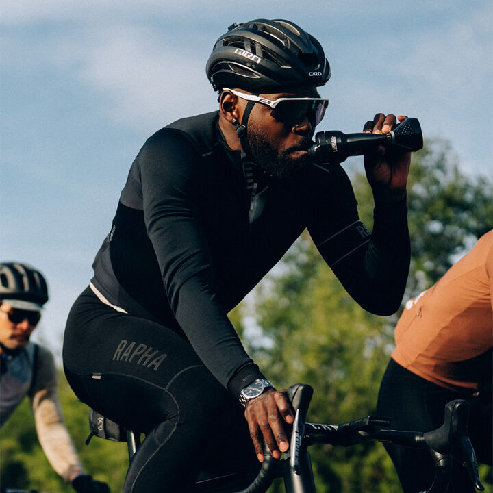 Bicyclist with Camelbak bottle