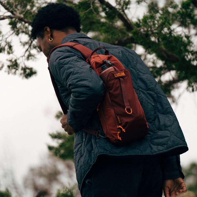Hiker with CamelBak Product