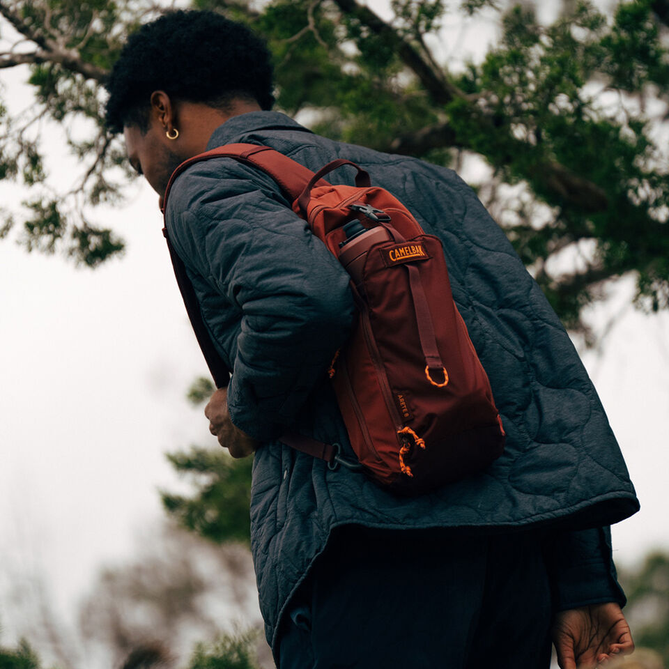 Hiker with CamelBak Product